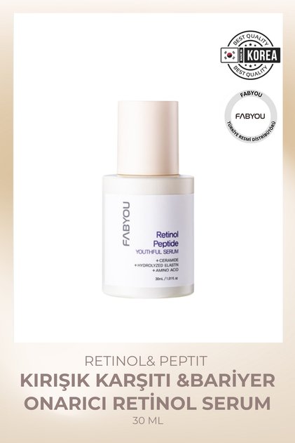 Kırışıklık Karşıtı& Bariyer Onarıcı Retinol Peptit Serum 30 ml