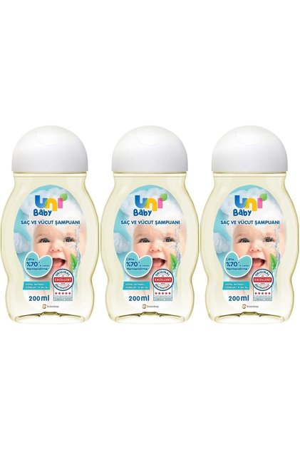 Baby Hair and Body Shampoo 200ml Classic (Set of 3)