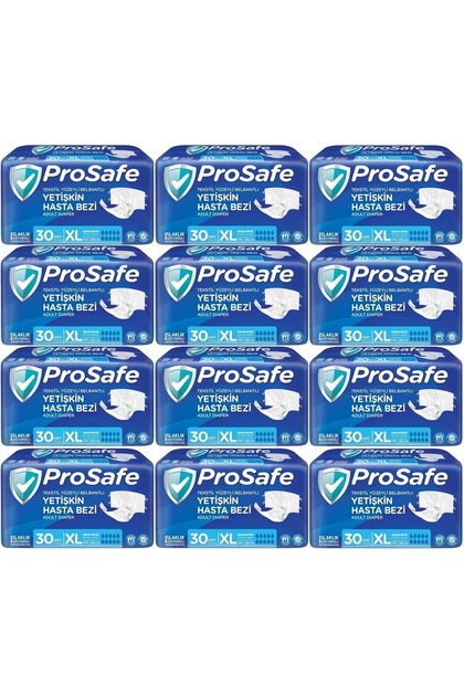 Patient Diapers Adult Waistband Textile Surface Xl-Extra Large Size 360 Pieces (12Pk*30)