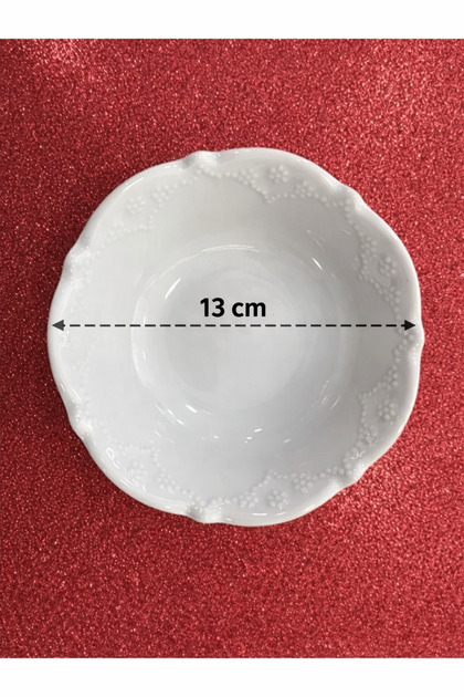 Porland Porselen Queen Beyaz 13 Cm 3lü Çorba Kase Salata Kasesi (3