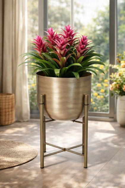 45 CM GOLD ESKİTME SAKSI ÇAP 20 CM