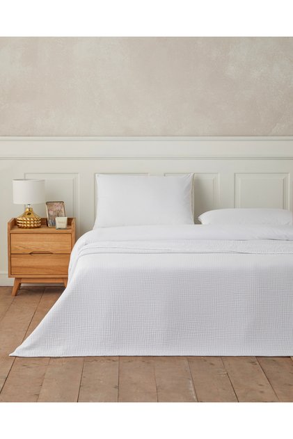 Clair Voile Double Bedspread Duvet Cover Set 200X220 cm Gold