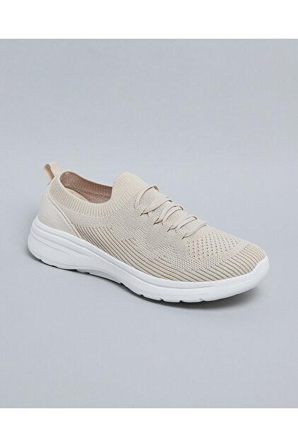 Women Sand Knitted Lace Up Casual Shoes