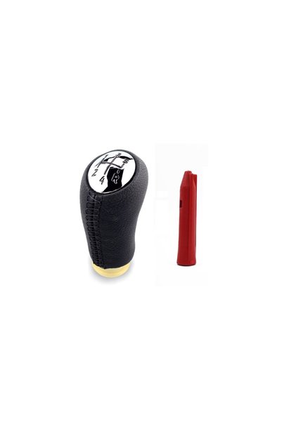 Nuca schimbator Dacia Logan din piele + adaptor