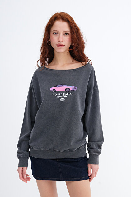 Addax Kayık Yaka Sweatshirt S10606 - Fiyatı, Yorumları
