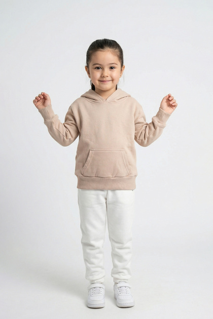 Unisex Kids Hooded Sweatshirt |   Cotton with Fleece Lining Inside