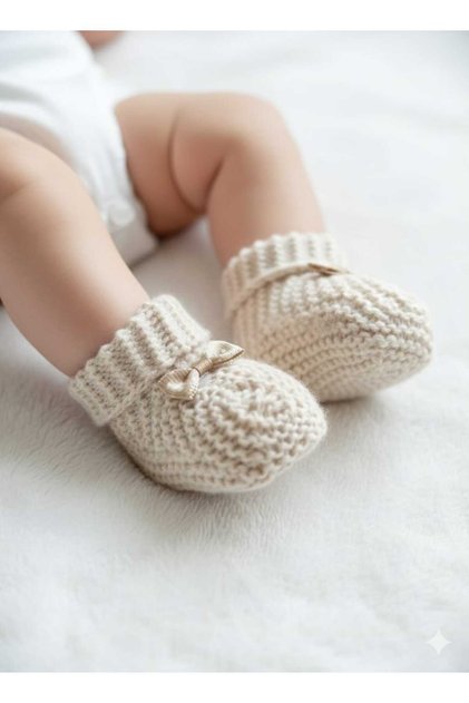 Knitted Baby Booties >Newborn