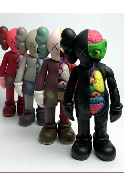 Kaws benzeri Parçalanmış Companion Character Figure Figür Büyük Boy 24CM