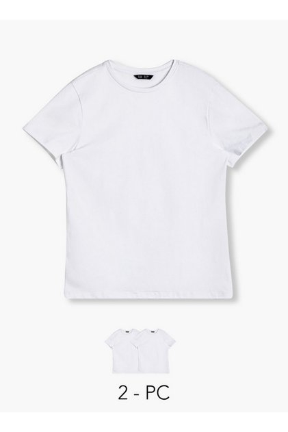 Women Crew Neck Short Sleeve T-shirt - Set of 2