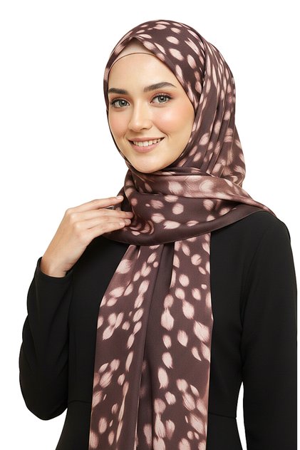 Ceylan Bambi Patterned Cotton Soft Shawl Trendy Women's Shawl New Model