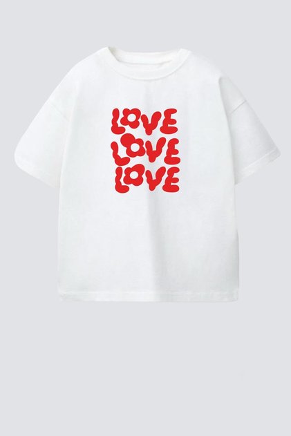 Girls' Cotton Crew Neck Printed T-Shirt