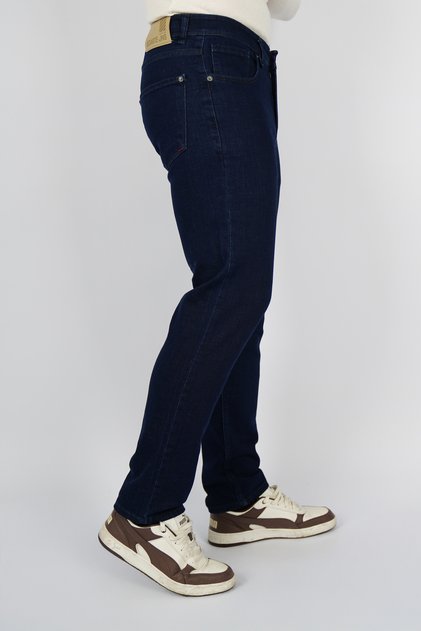 Erkek Lacivert Kot Pantolon Regular Fit