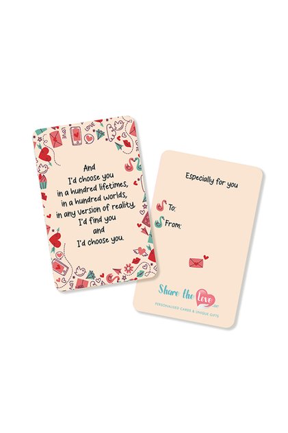 I'd Choose You , Affection Card