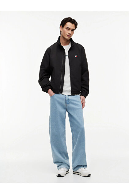 Tommy Hilfiger Jachetă neagră TJM Essential pentru bărbați