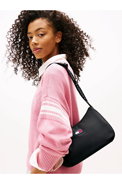 Tommy Hilfiger TJW Essential Günlük Omuz Kadın Siyah Omuz Çantası