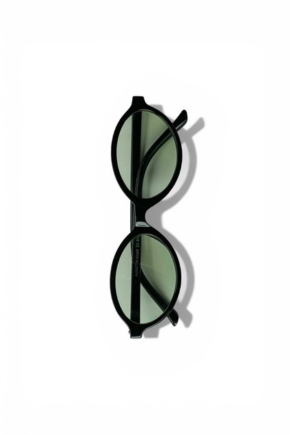 Miux Women's Black Frame Soft Colored Glass Popular Oval Sunglasses – Uv400