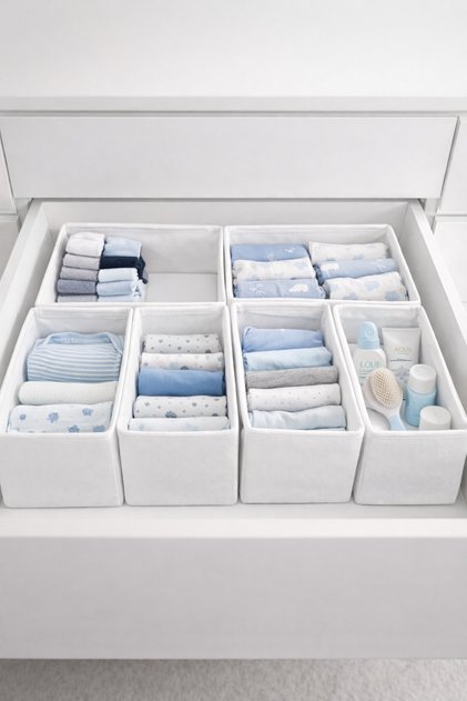 Set organizator pentru sertare din 6 piese - Set cutii multifuncționale pentru dulap