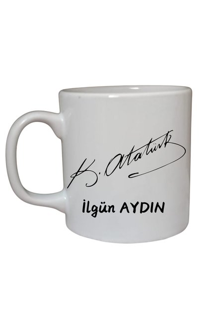 Kişiye Özel Atatürk İmzalı Kupa Ata İmzalı