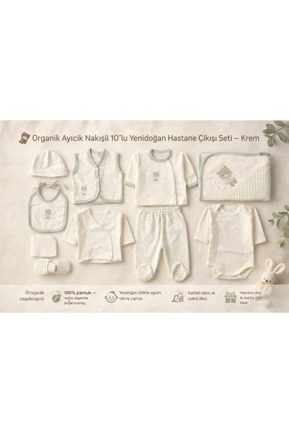 Yıcık Embroidered 10-Piece Newborn Hospital Discharge Set