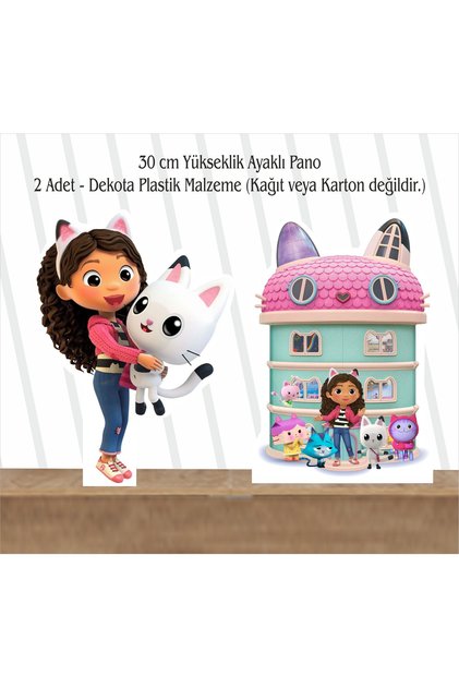 Gabby Dallhouse / Gabby'in Hayal Evi Doğum Günü Ayaklı Pano