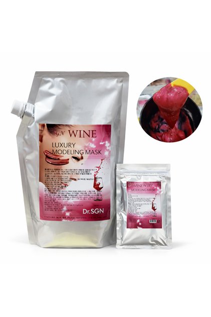 Dr.SGN Wine Luxury Modeling Mask 1KG+100G(Cilt Canlandırıcı ve Parlaklık Veren Lüks Aljinat Maskesi)