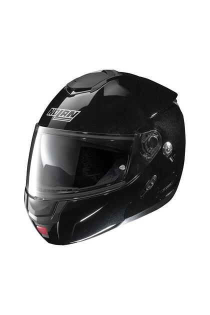N90-2 06 Highline Çene Açılır Parlak Siyah Motosiklet Kaskı 140