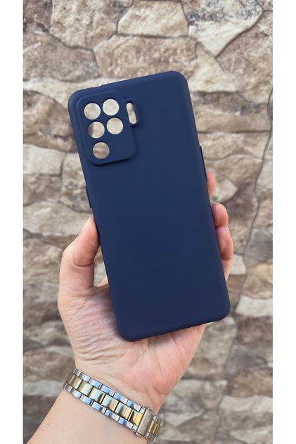 Oppo reno 5 lite compatible silicone shock absorbing classic protective rubber case