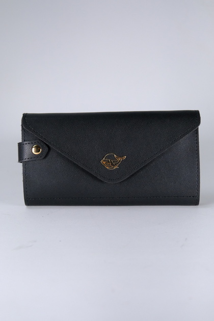 Women's Large Size Wallet Maria Bl2002 Black