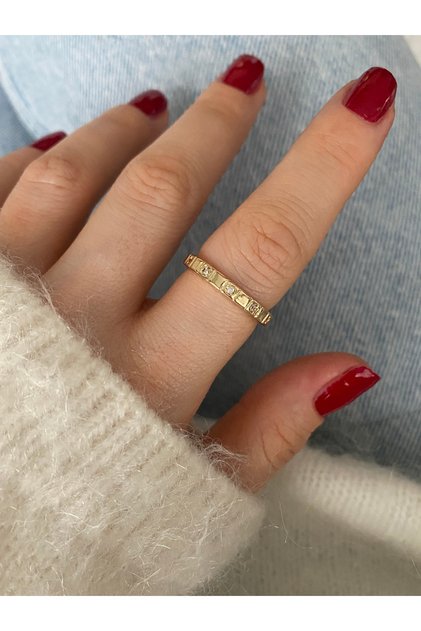 Limited Edition - Single Stone Minimal Bottom Adjustable Women's Ring