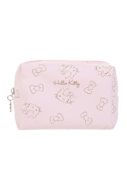 Hello Kitty Lisanslı Quadrate Makyaj Çantası (Pembe) - Fiyatı