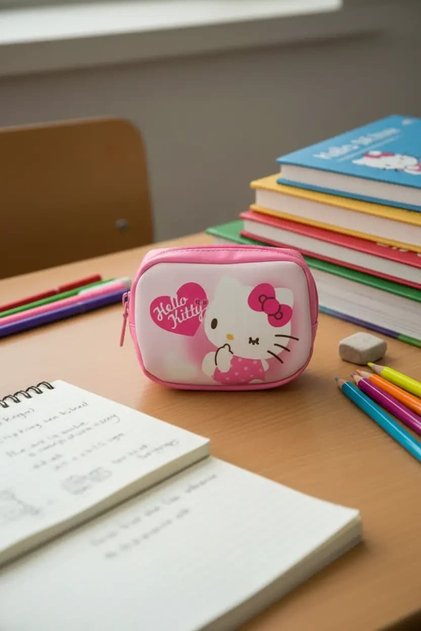 Lisanslı Bozuk Para Cüzdanı – Canlı Pembe & Kompakt Tasarım
