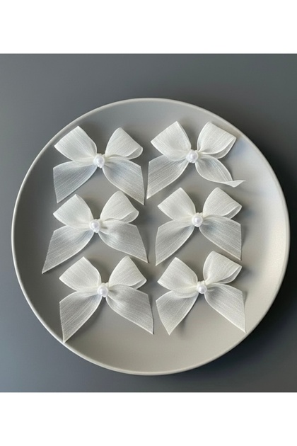 Linen Bow Ribbon 15 Pieces – Wedding Favors, Gift Box and Decoration Accessory