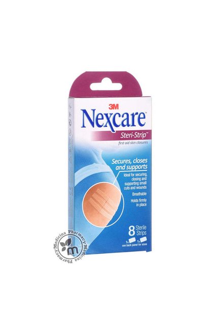 Nexcare Steri-Strips Hypoallergenic Wound Dressing Plasters - latex free