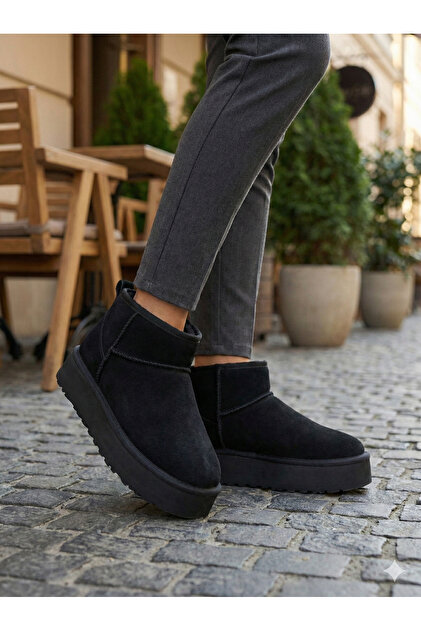 Orthopedic Lightweight Non-Slip Soles with Fur Inside, Warm Boots - Suede Boots