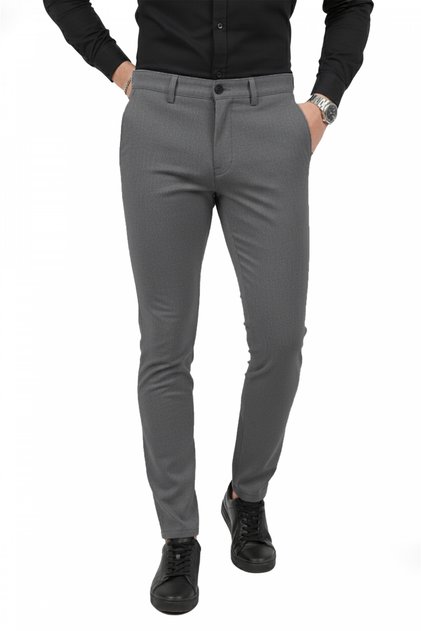 Erkek Antrasit Modern Fit Likralı Kumaş Pantolon Günlük & Ofis Kullanımı 2602020