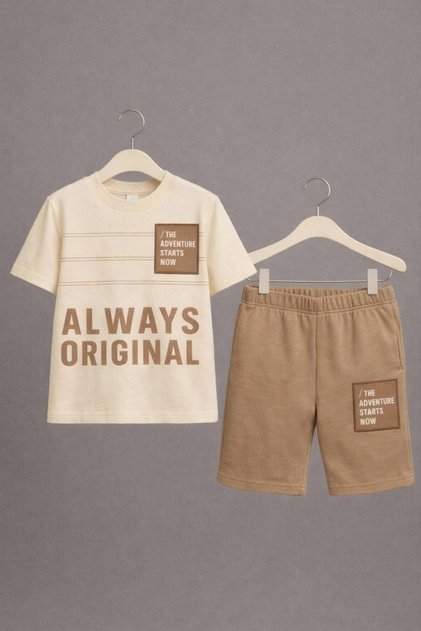Boy's Cotton Summer Set (Top and Bottom)