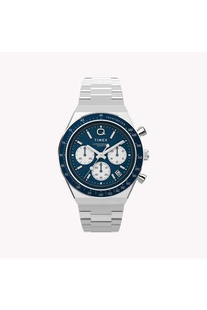 Men's Stainless Steel Blue Dial Watch, Silver | Tw2w51600