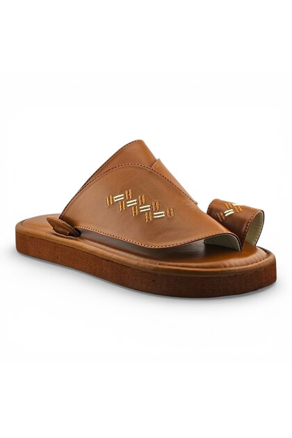 Elegant Heritage Comfort Sharqi Sandals | Embroidered Arabic Comfort Slippers