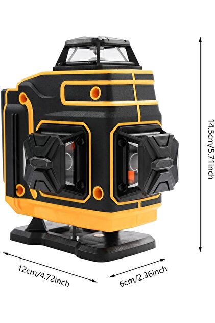 Laser Level 360 Self Leveling, 16 Lines Beam Laser Level, 4x360 4D Cross Line Lazer Level