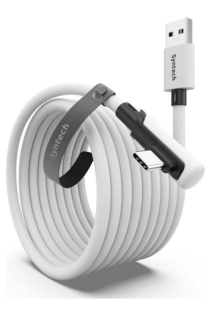 5 M Usb-C Vr Kablo – Quest2/quest Pro/pico 4 Uyumlu Yüksek Hızlı Bağlantı Kablosu BEYAZ