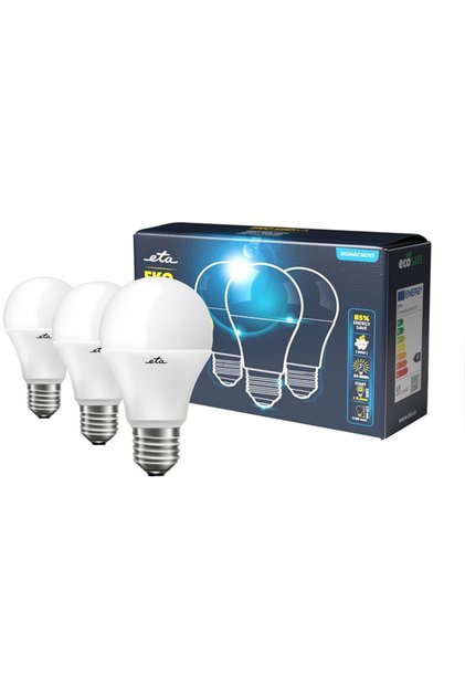 Σετ 3 λαμπτήρων LED εξοικονόμησης ενέργειας EKO Classic, 15W (99W), E27, ουδέτερου φωτισμού