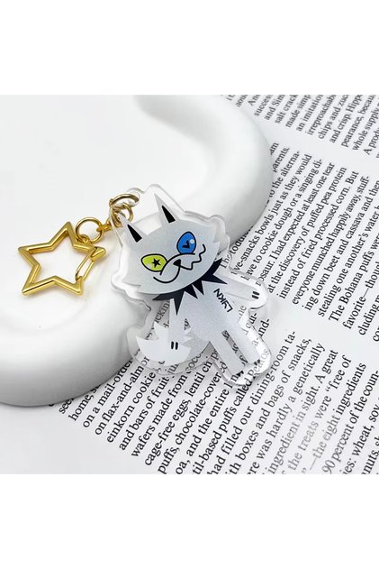 K-LYKN GMMTV Lykyou LYKN Cosplay Keychain Acrylic Cute Cartoon Key Chain Bag Pendant Alloy Star Keyr