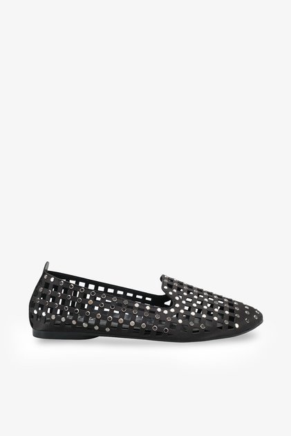 Joster Women's Stoned Ballerinas - Black
