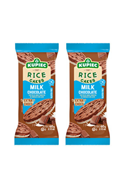 Kupiec Rice Cakes with Belgian Dark Chocolate and Orange Flavored