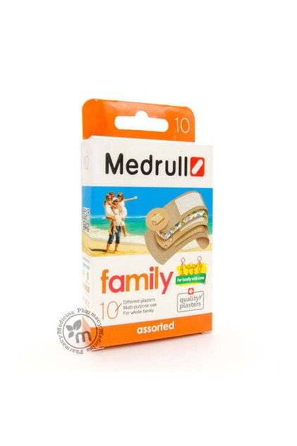 Family Hypoallergenic Waterproof Assorted Plasters for Sensitive Skin