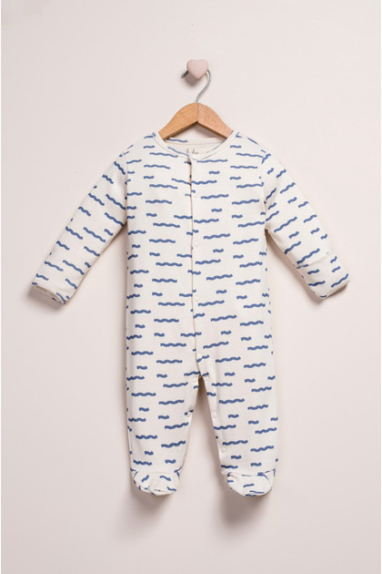 Baby Jumpsuit with Built-In Gloves