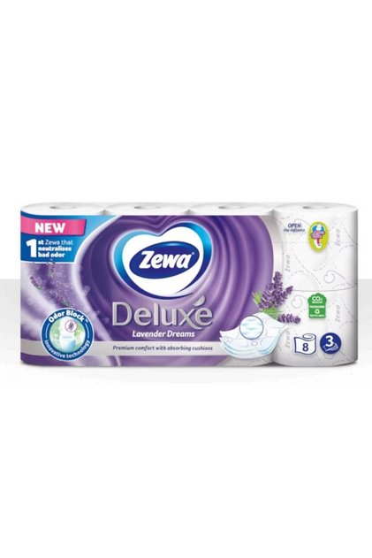 Hârtie igienică cu 3 straturi, 8 role Deluxe Lavender Dreams