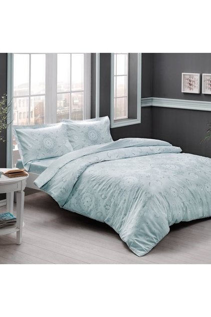 100% βαμβακερά σατέν σεντόνια για 1 άτομο, TAC, Lucca Mint Green