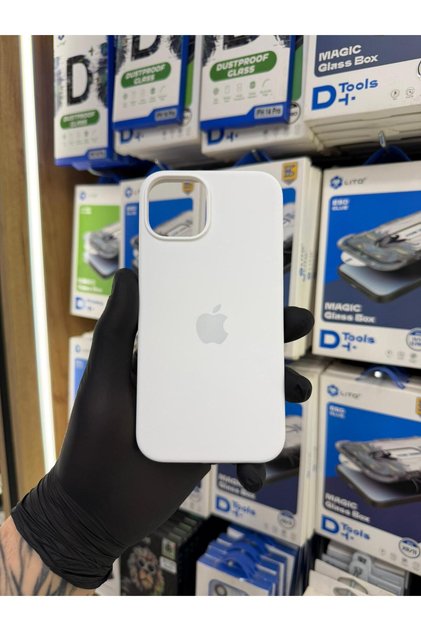İphone 13-14 Uyumlu Logo Tasarımı İç Kadife Magsafe Hızlı Şarj Destekli Premium Slikon