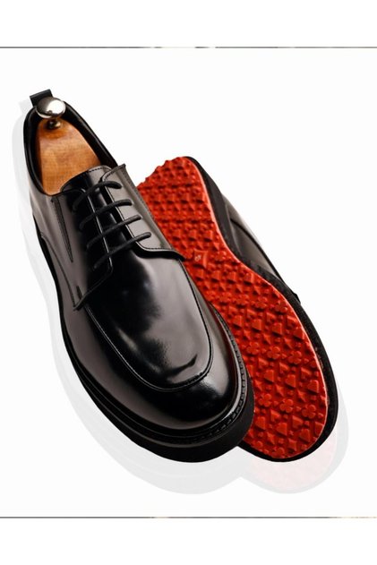PATENT BLACK PARMA HAKİKİ DERİ ŞIK RAHAT ERKEK KLASİK AYAKKABI
